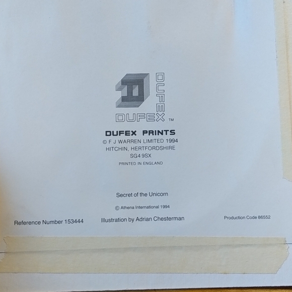 Dufex Prints unicorn foil print - Picture 8 of 8